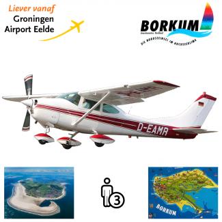 Proefles | Vliegles Cessna 182 Eelde - Borkum - Eelde (eilandvlucht)